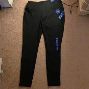 black tummy control leggings